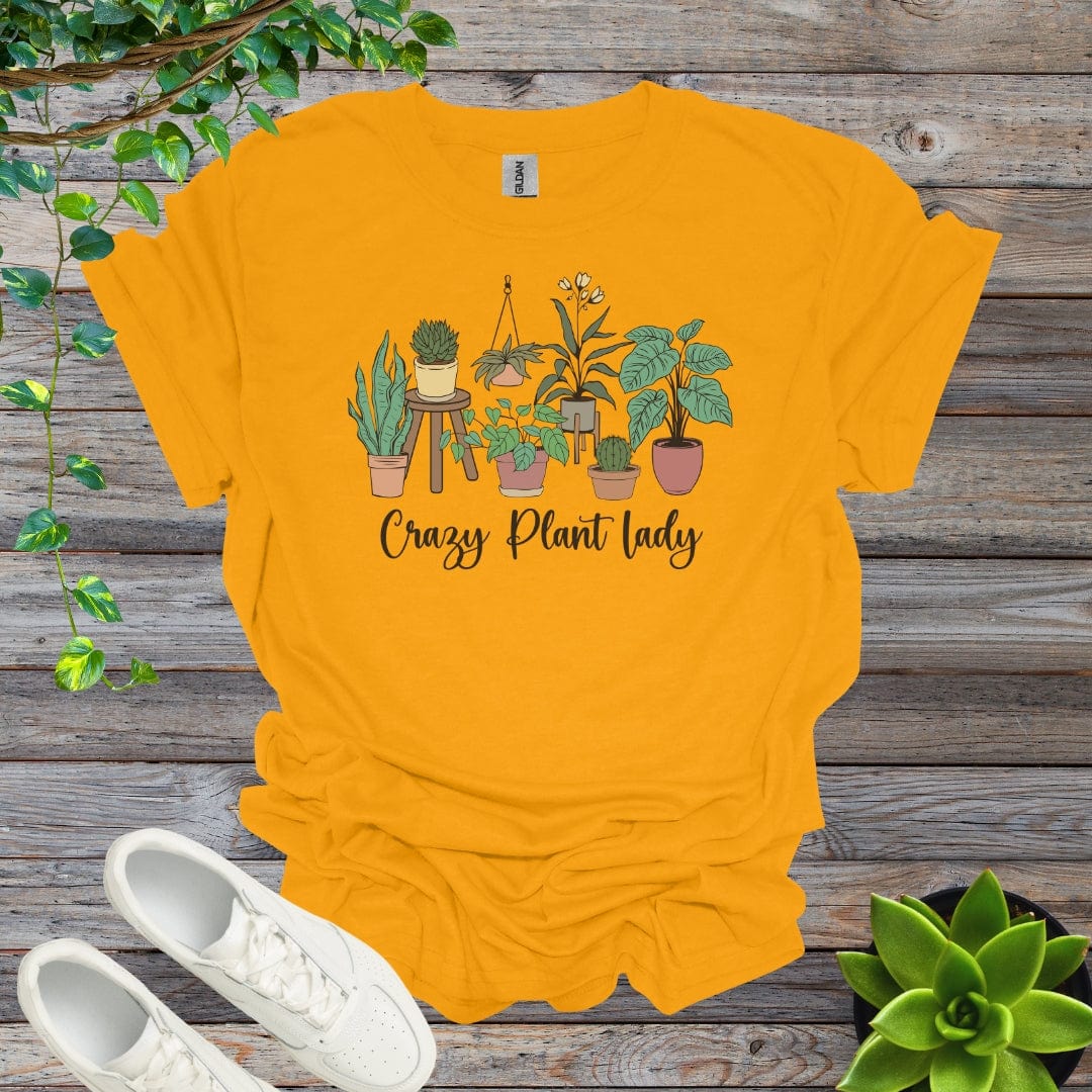 Gold / S Crazy Plant Lady Version 1 Shirt