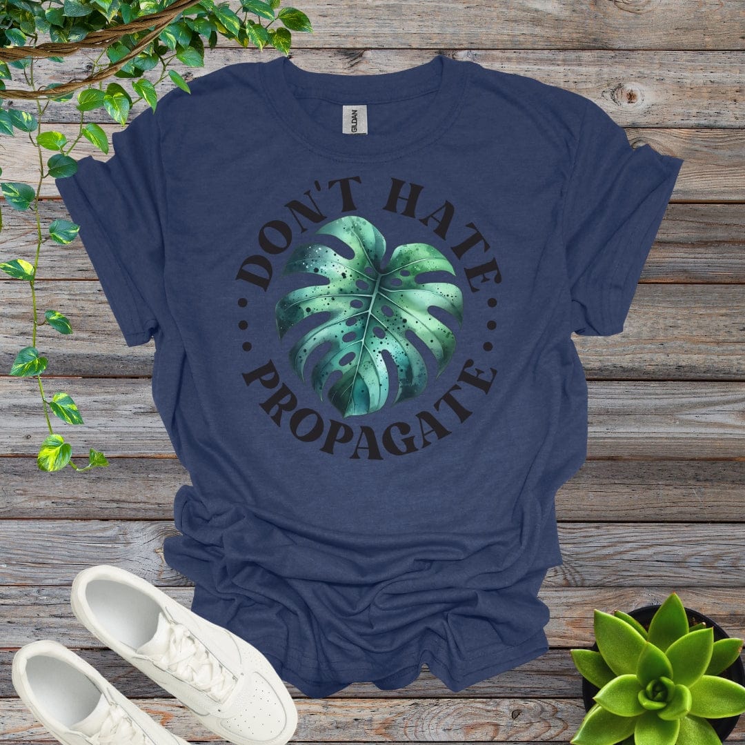 Heather Navy / S Don't Hate Propagate Shirt