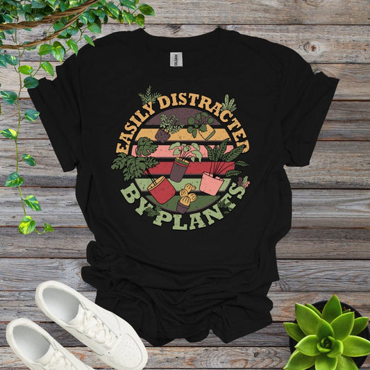 Black / S Easily Distracted By Plants Shirt