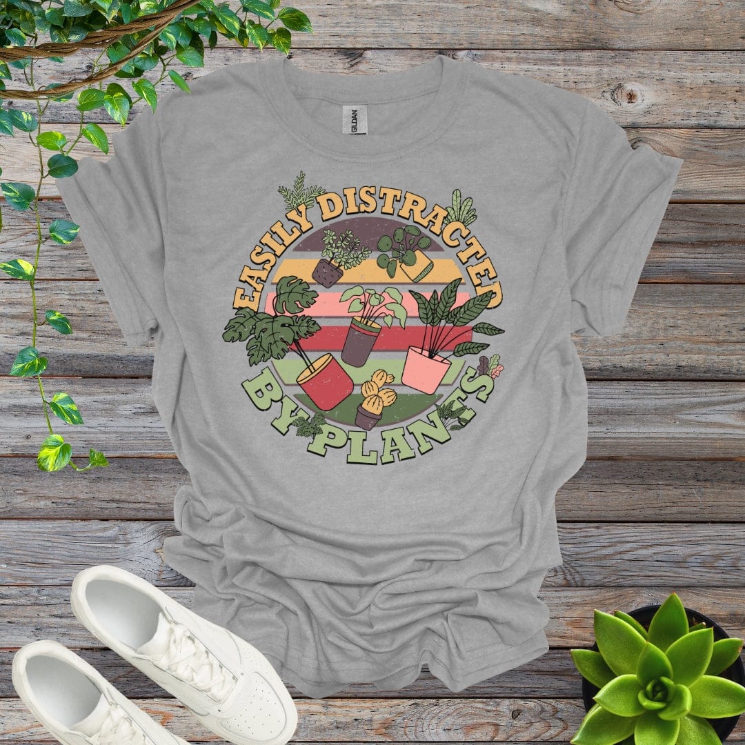 Sport Grey / S Easily Distracted By Plants Shirt