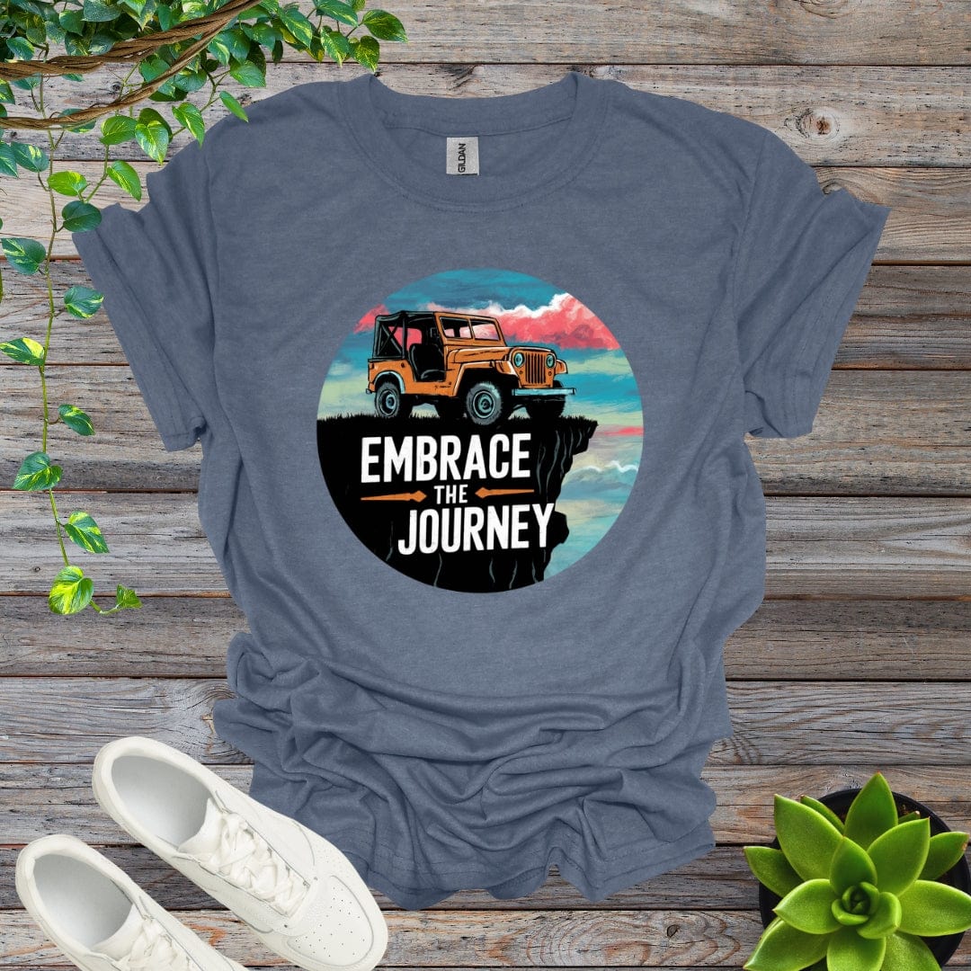 Heather Indigo / S Embrace The Journey Shirt