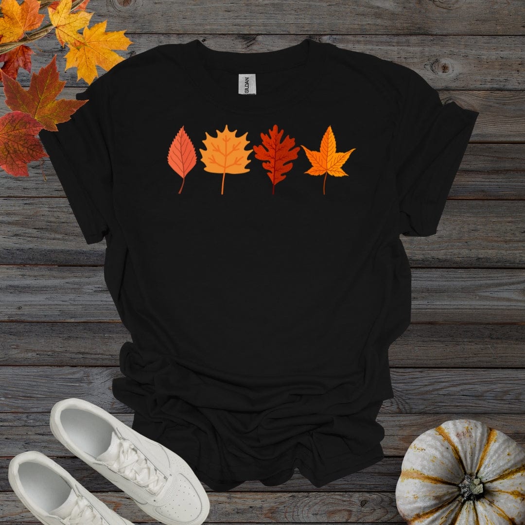 Black / S Fall Leaves V1 shirt