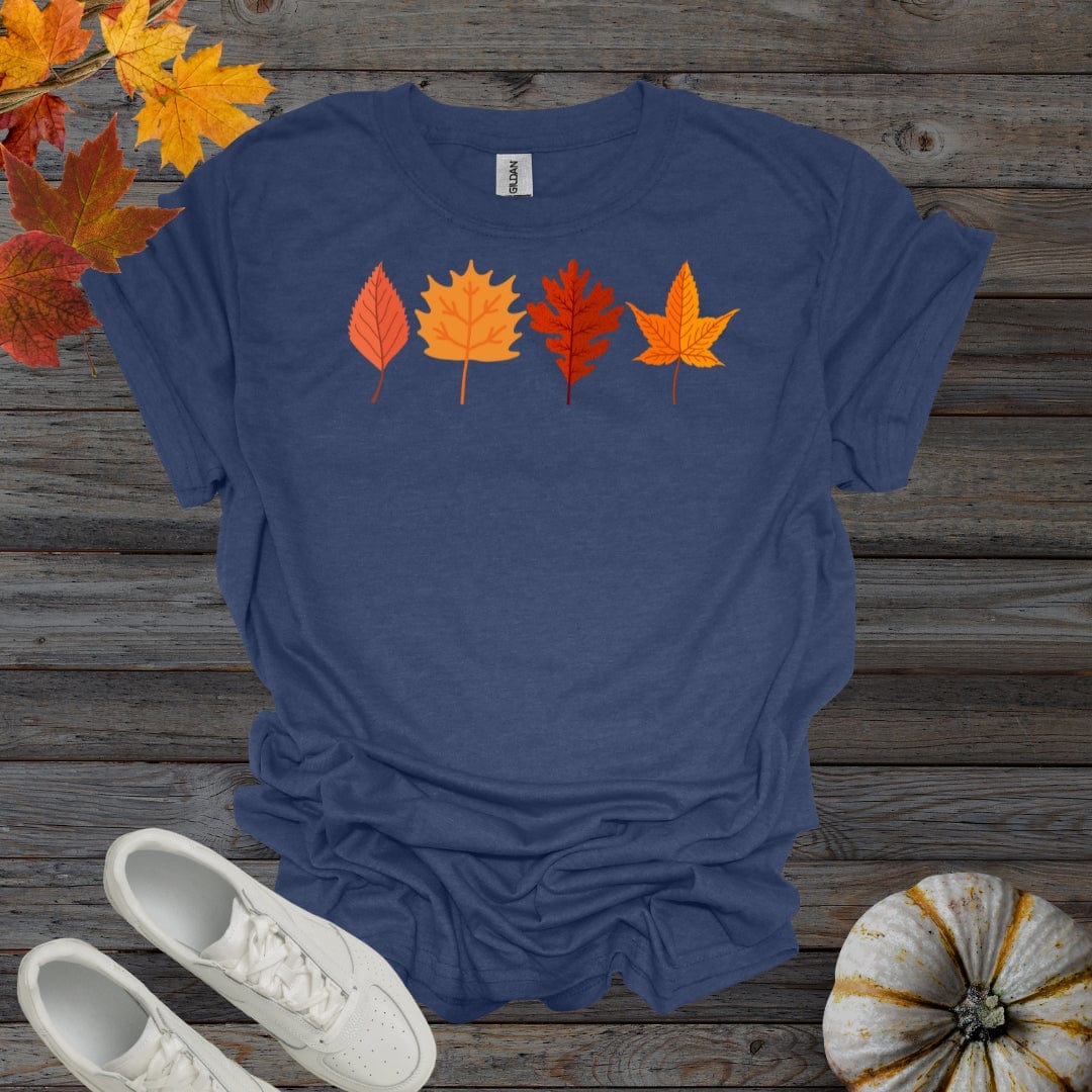 Heather Navy / S Fall Leaves V1 shirt