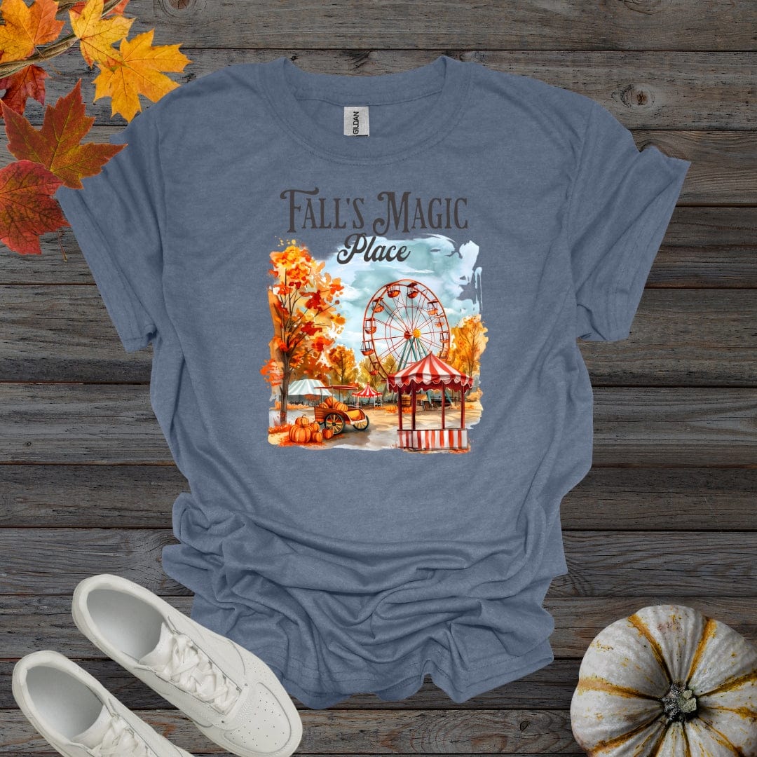 Heather Indigo / S Fall's Magic Place - Version 1 Shirt