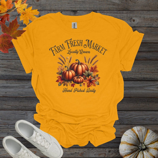 Gold / S Farm Fresh Hand Picked Pumpkins - Version 2 Shirt