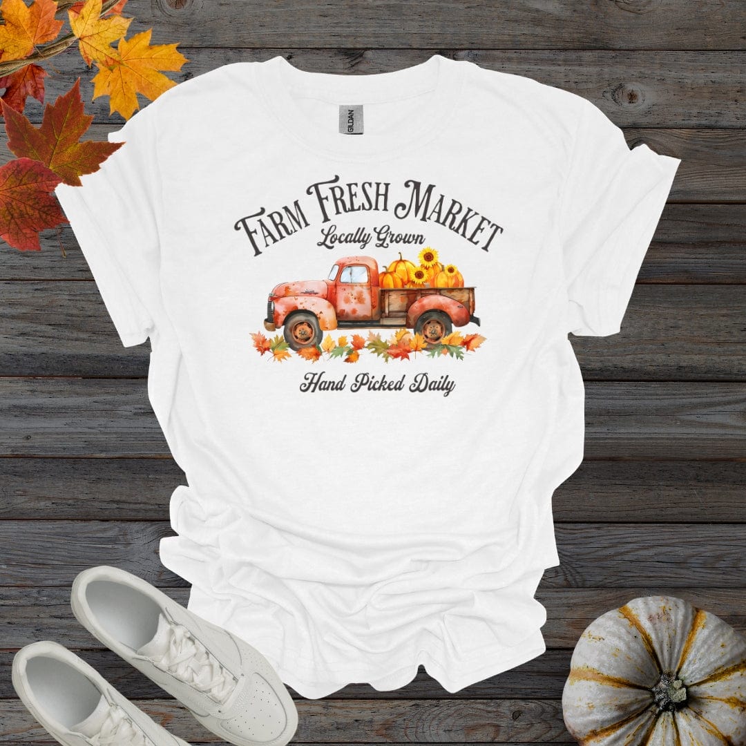 White / S Farm Fresh Hand Picked Pumpkins - Version 3 Shirt