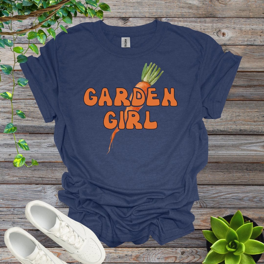 Heather Navy / S Garden Girl Shirt