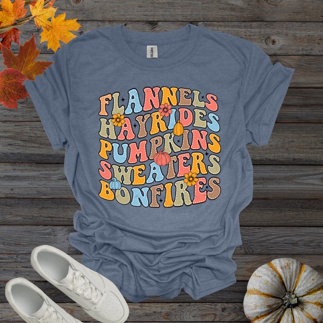 Heather Indigo / S Get Your Fall On Shirt