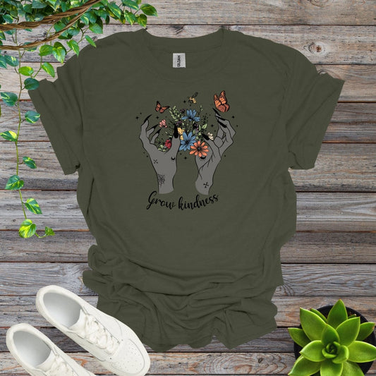 Military Green / S Grow Kindness Shirt