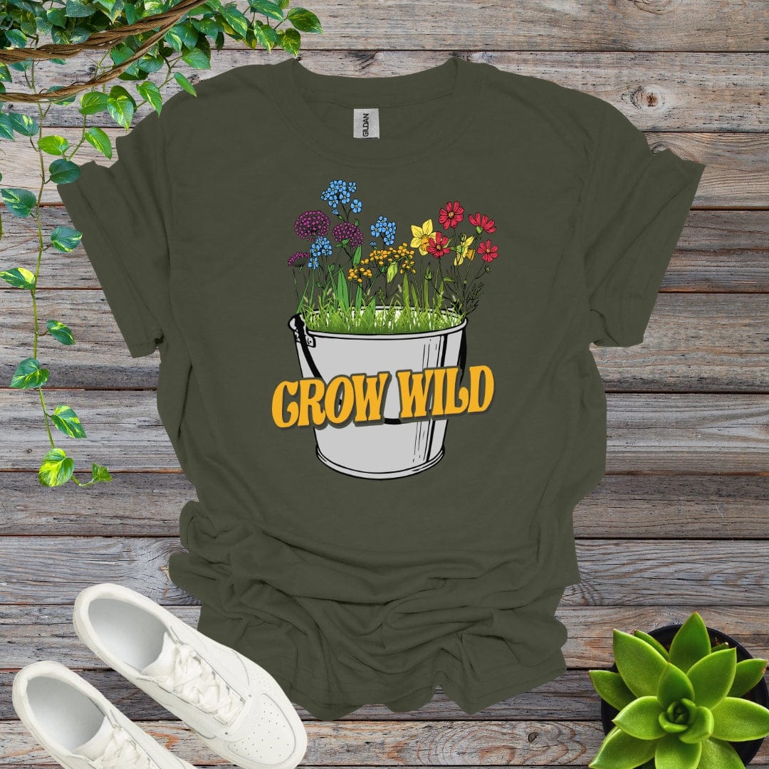 Military Green / S Grow Wild Bucket Shirt