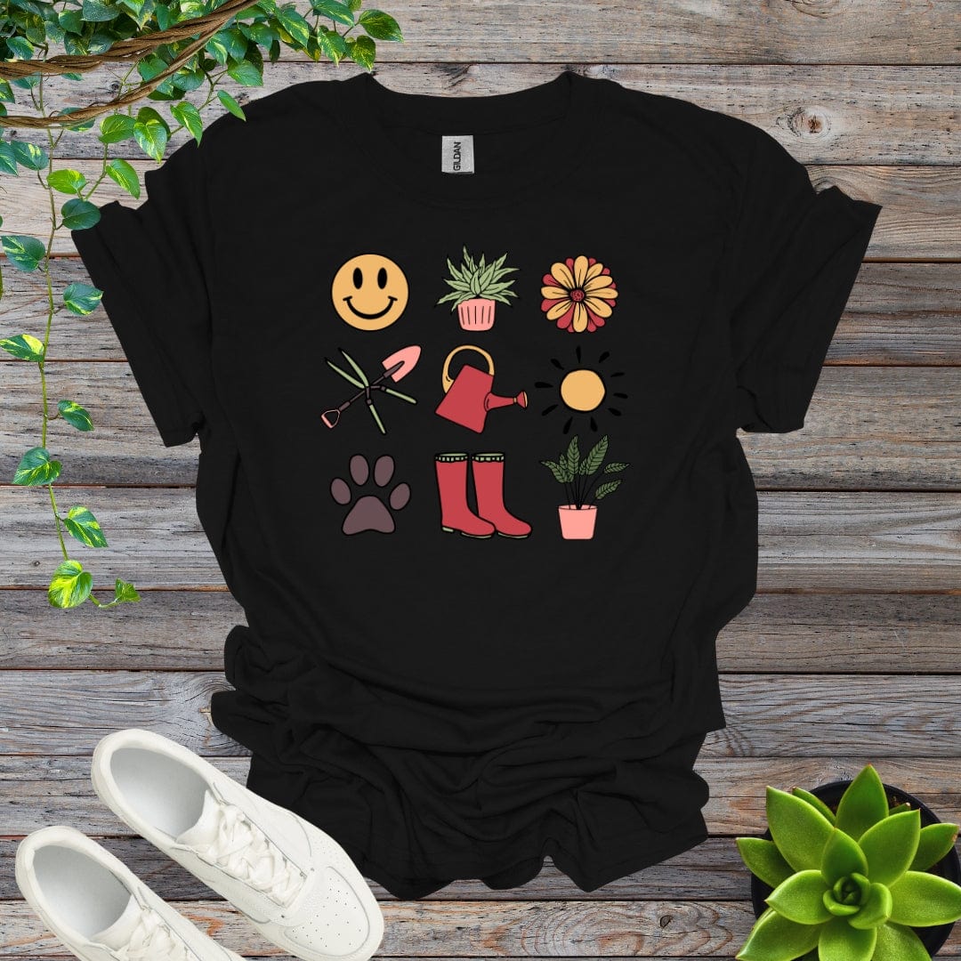 Black / S Happy Garden Elements Shirt