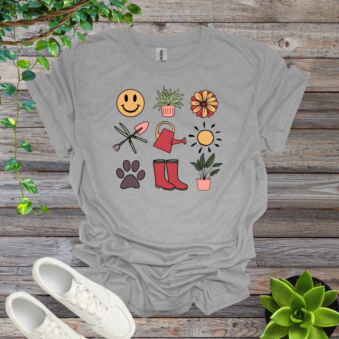 Sport Grey / S Happy Garden Elements Shirt