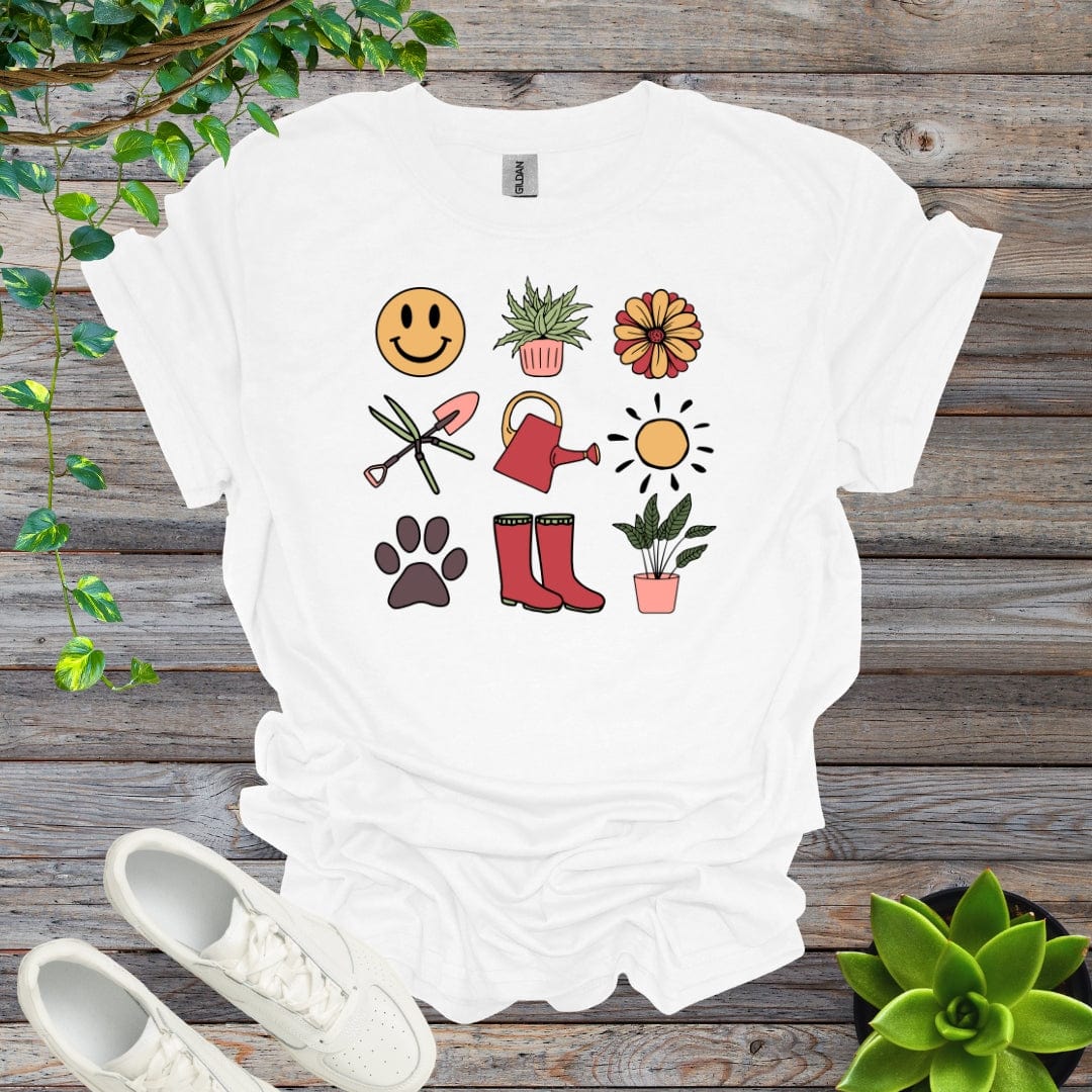 White / S Happy Garden Elements Shirt