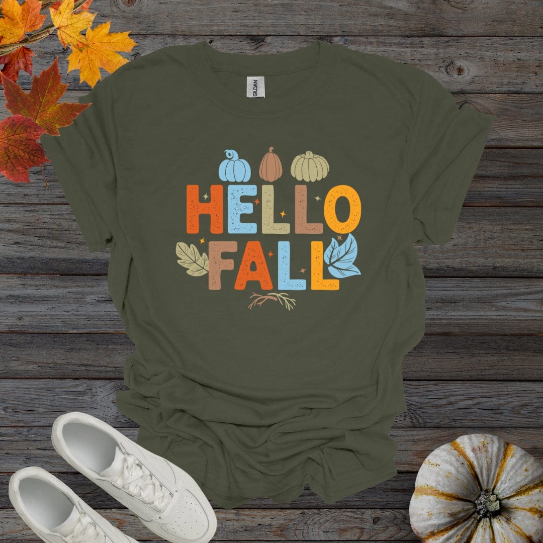 Military Green / S Hello Fall Shirt