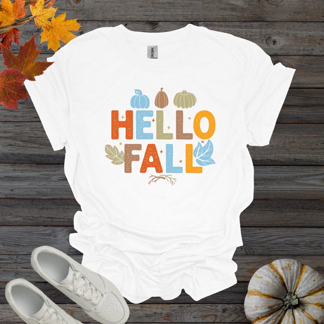 White / S Hello Fall Shirt