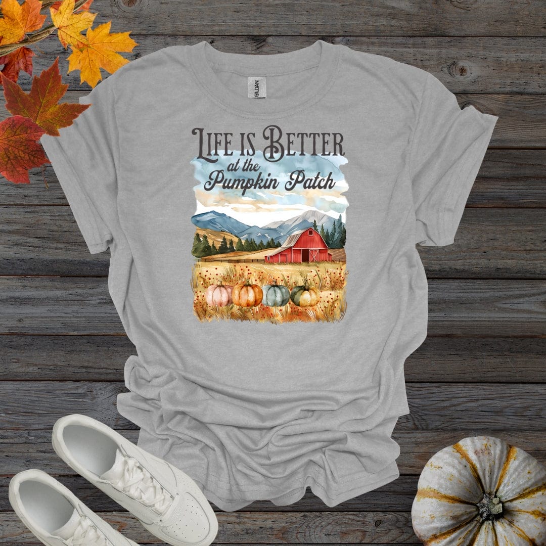 Sport Grey / S Life Is Better At The Pumpkin Patch - Version 2 Shirt