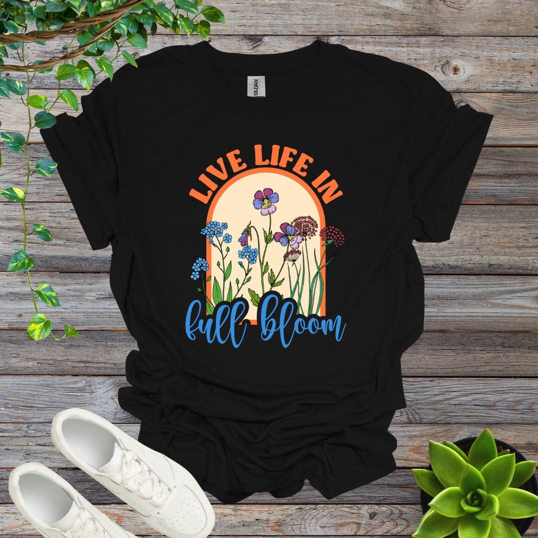 Black / S Live Life In Full Bloom Shirt