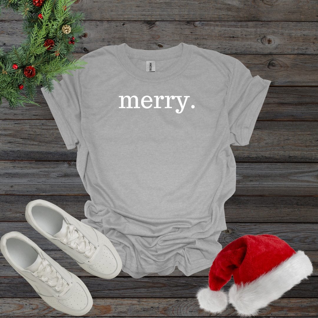 Sport Grey / S Merry. Christmas Shirt