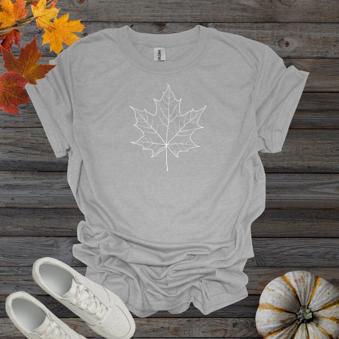 Sport Grey / S Minimalist Fall Leaf Shirt