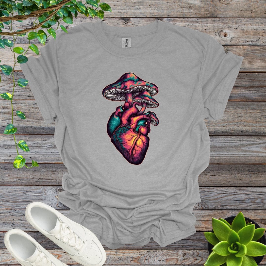 Sport Grey / S Mushroom Heart - Version 1 Shirt