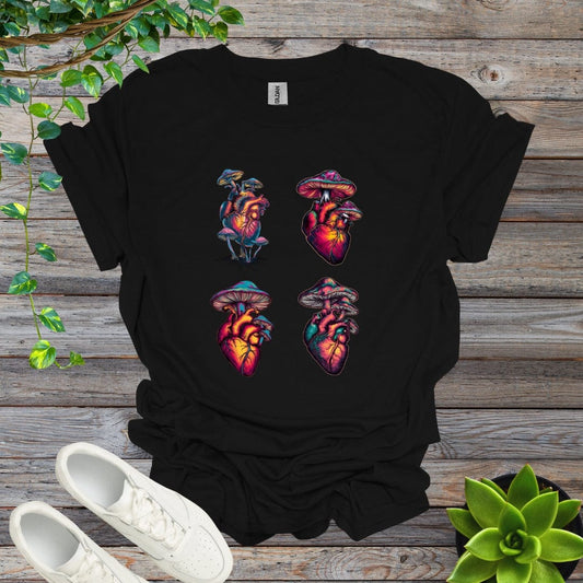 Black / S Mushroom Hearts - By Popular Demand Shirt