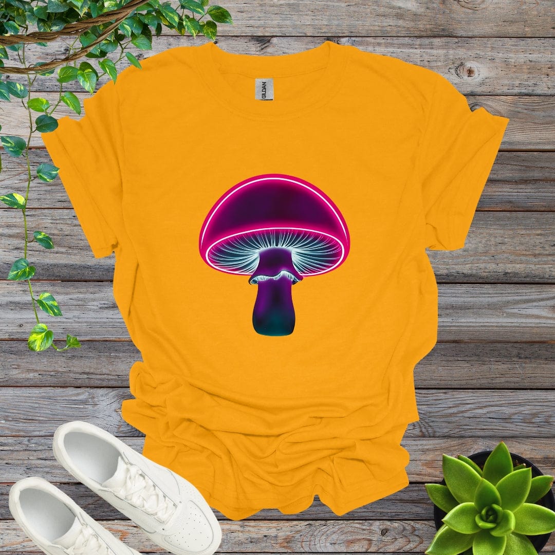 Gold / S Neon Shroom - Version 1 Shirt