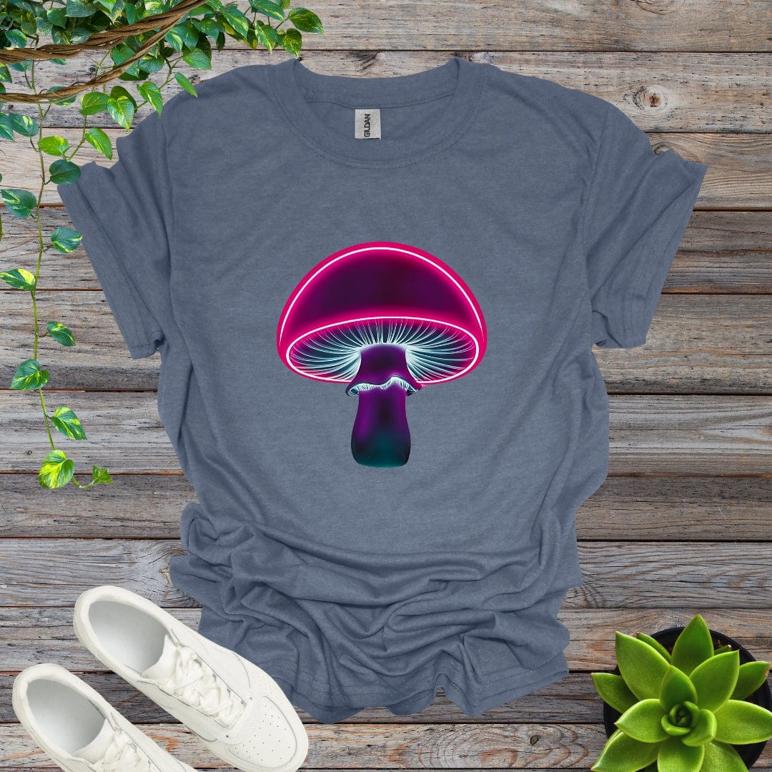 Heather Indigo / S Neon Shroom - Version 1 Shirt