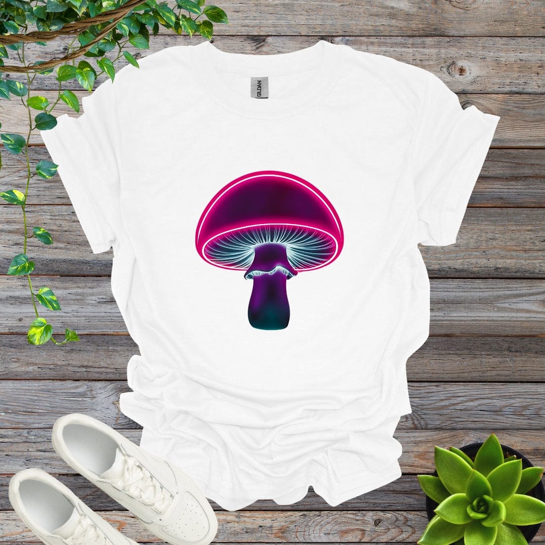 White / S Neon Shroom - Version 1 Shirt