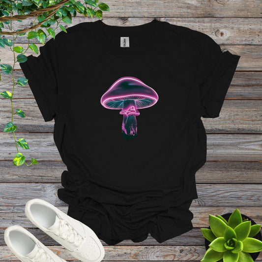 Black / S Neon Shroom - Version 4 Shirt