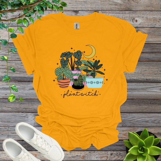 Gold / S Plant Witch Shirt