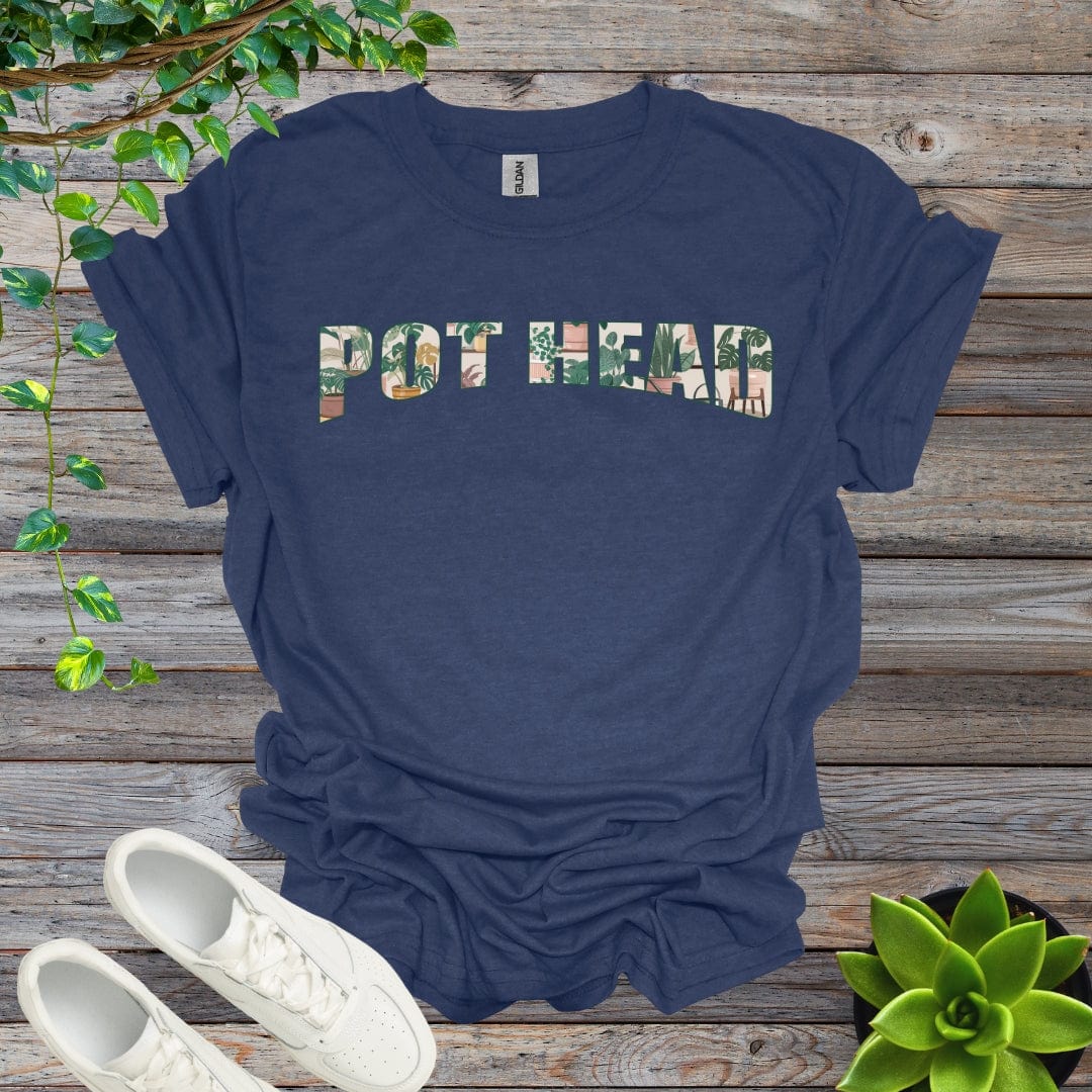 Heather Navy / S Pot Head - Version 2 Shirt