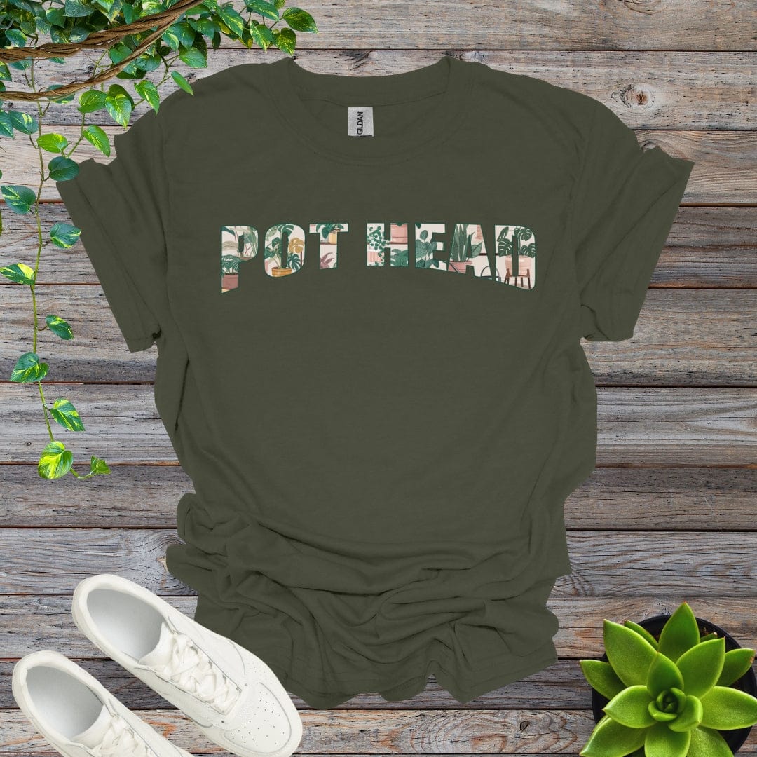 Military Green / S Pot Head - Version 2 Shirt