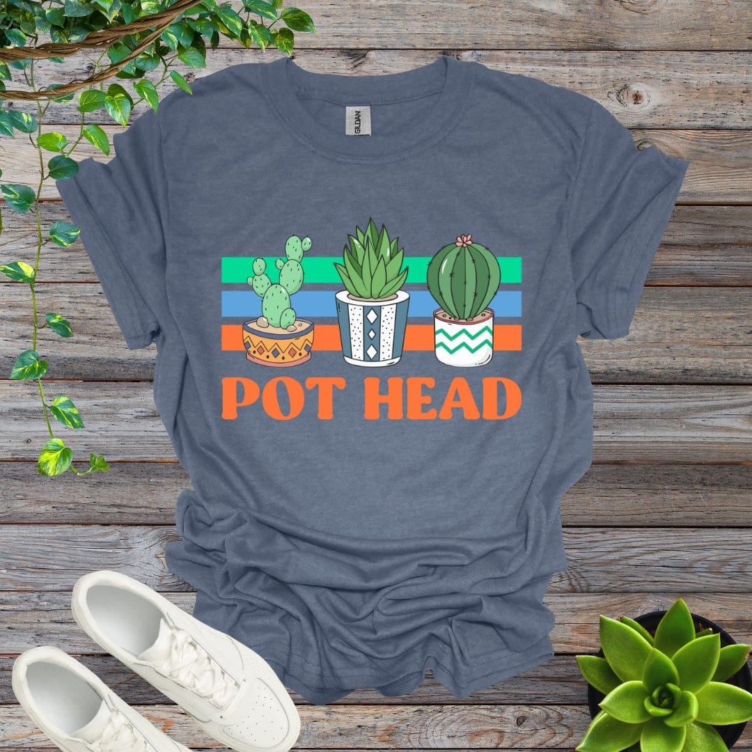 Heather Indigo / S Pothead - Version 1 Shirt