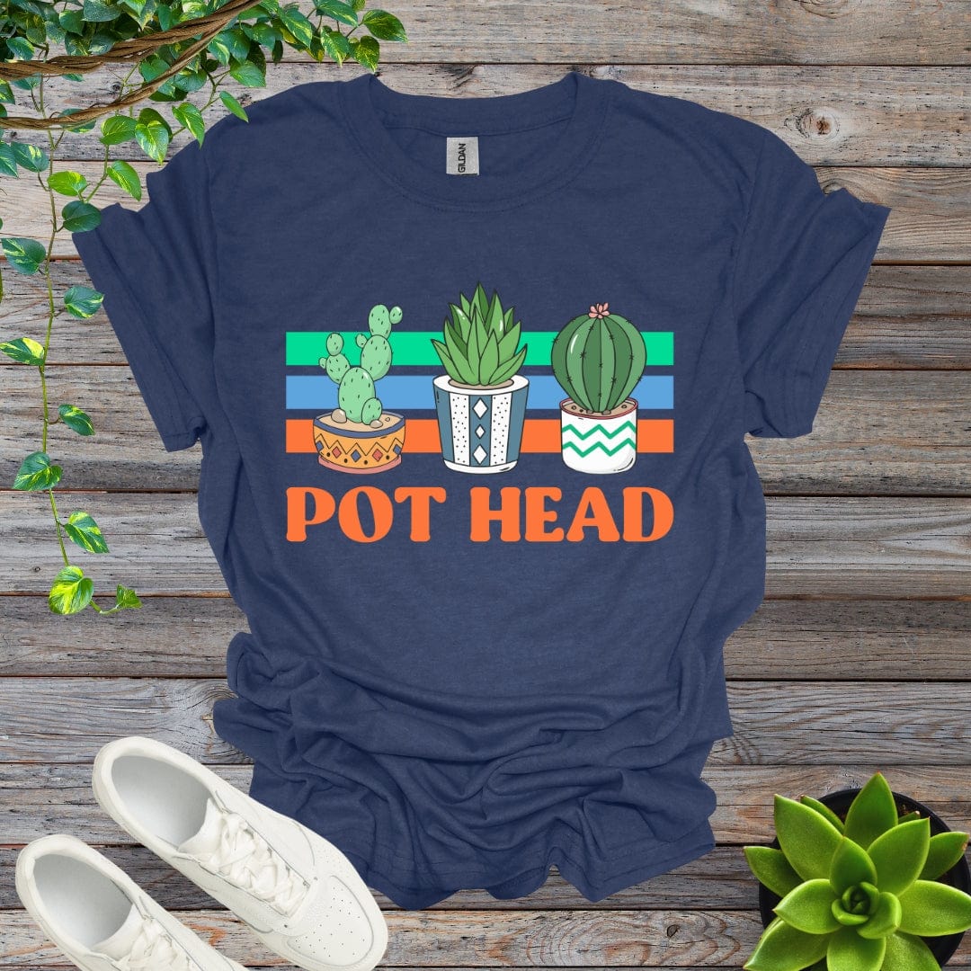 Heather Navy / S Pothead - Version 1 Shirt