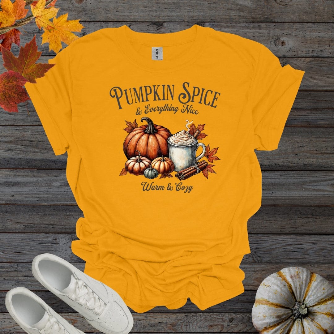 Gold / S Pumpkin Spice And Everything Nice - Version 2 Shirt