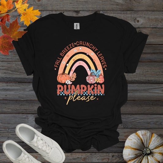 Black / S Pumpkins Please - Rainbow Shirt