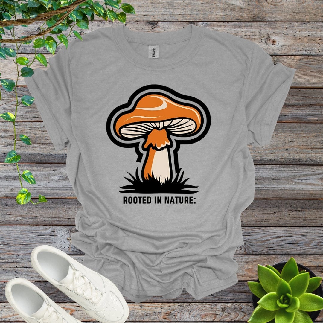 Sport Grey / S Rooted In Nature - Retro Mushroom Shirt