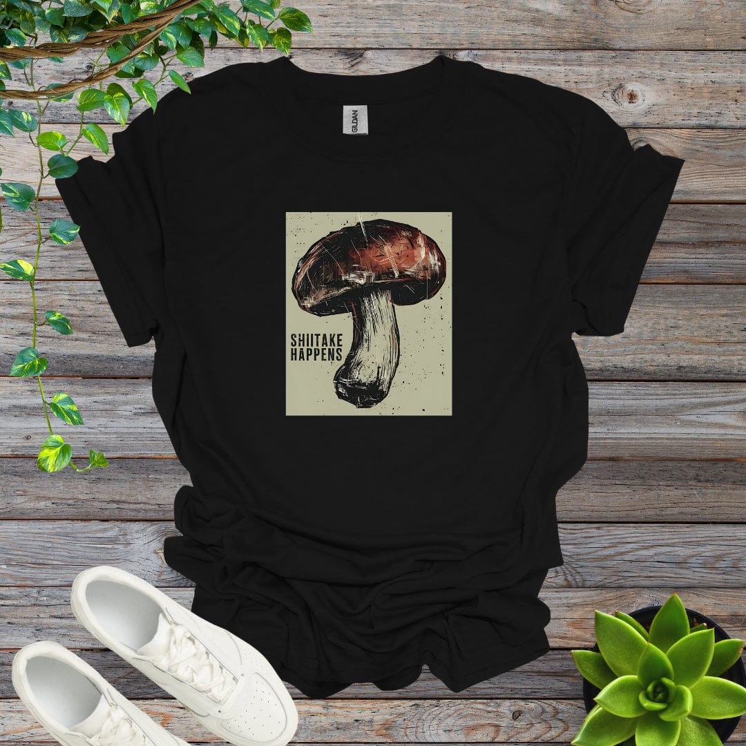 Black / S Shiitake Happens - Version 3 Shirt