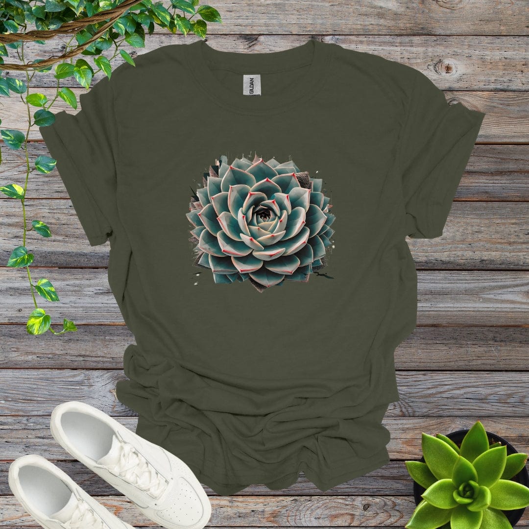 Military Green / S Succulent - Version 3 Shirt