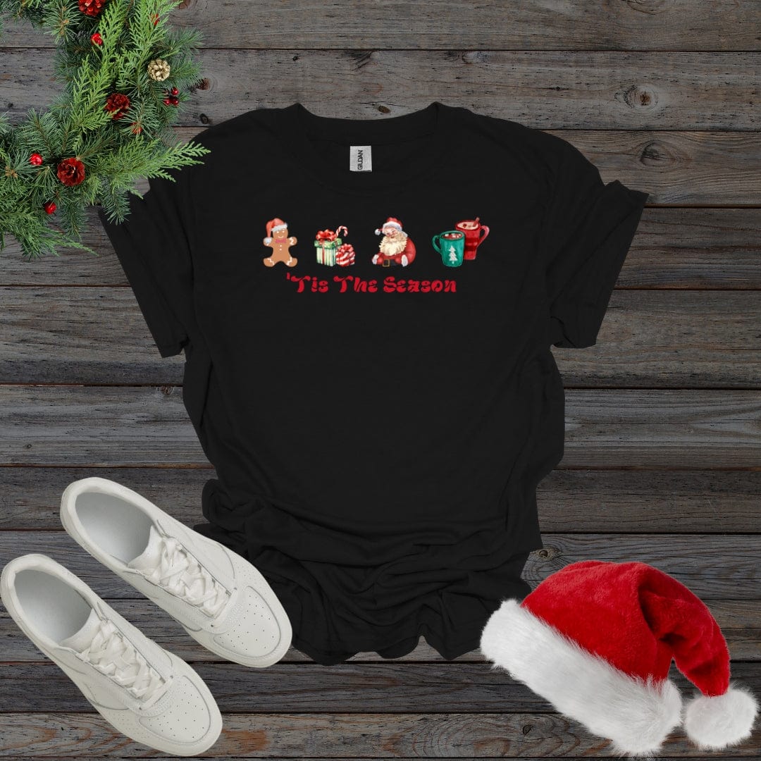 Black / S 'Tis The Season Christmas Shirt