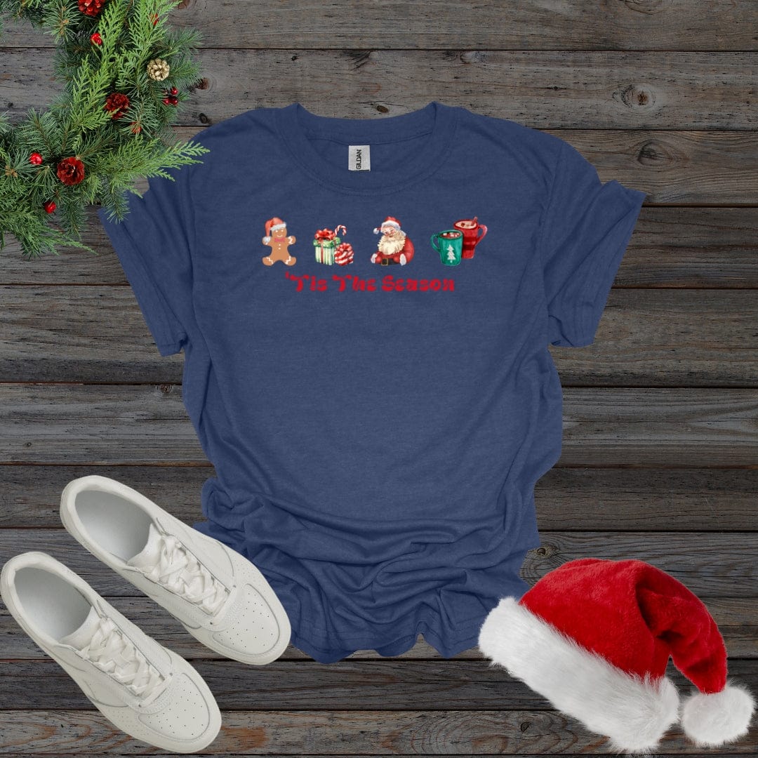 Heather Navy / S 'Tis The Season Christmas Shirt