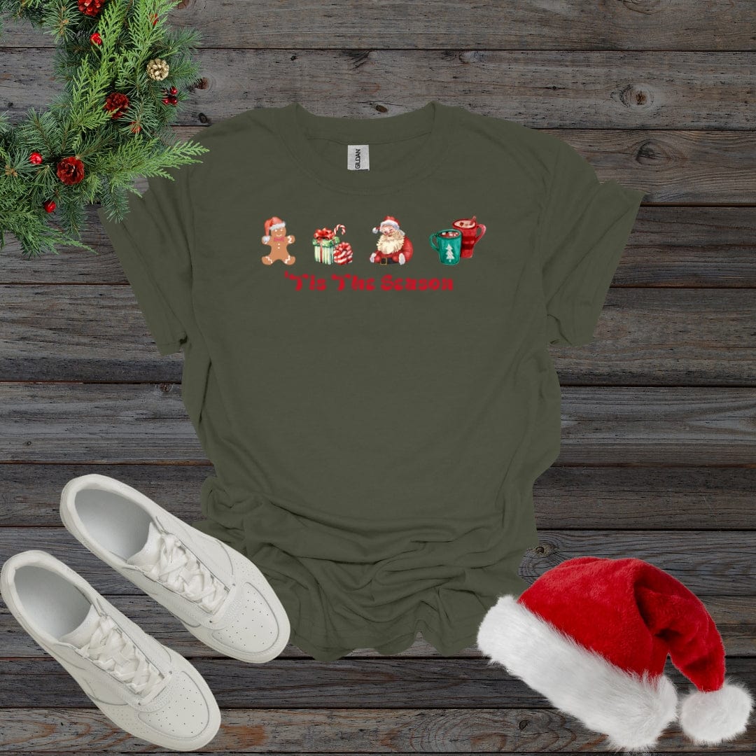 Military Green / S 'Tis The Season Christmas Shirt