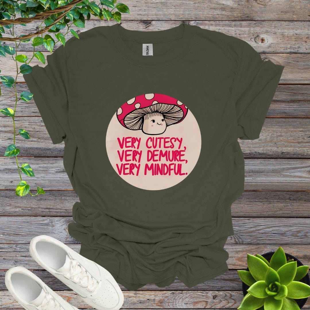 Military Green / S Very Cutesy, Very Demure, Very Mindful Shirt