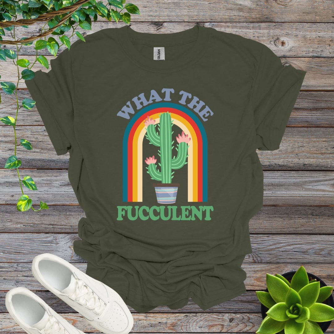 Military Green / S What The Fucculent Shirt