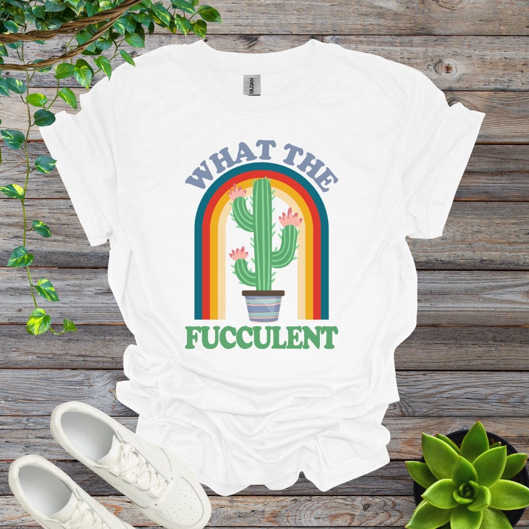 White / S What The Fucculent Shirt